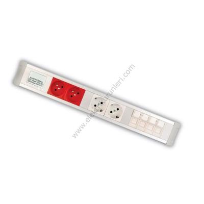 2 Ups + 1 Şebeke + 2 Data Bürotik Ofis Priz 7212