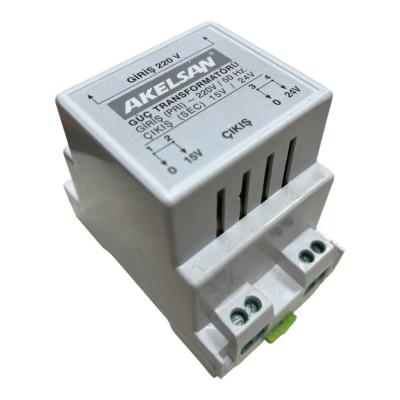 Akelsan Zil Trafosu 15V-24V-15W AK-311 Kapı Zili için Trafo,Transformator,Güç Kaynağı
