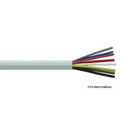 Arge Diafon Kablosu DT8 8*0,22 Bakır Tel (100 Metre)