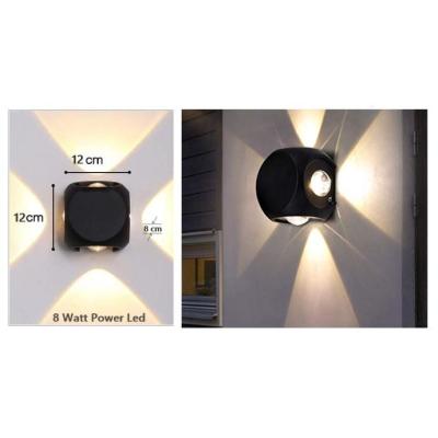 Cata Modern Luxury Aydınlatma Dört Yönlü Led Aplik Bahçe  Duvar Aydınlatma CT-8012
