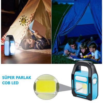 HAZAR SOLAR CATA TAŞINABİLİR GÜNEŞ ENERJİLİ LED ÇALIŞMA USB ŞARJ KAMP LED EL FENERİ IŞILDAK