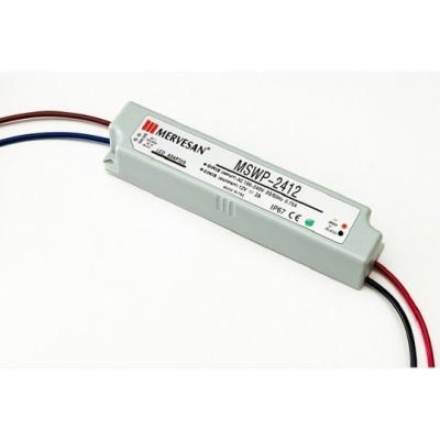 Mervesan-24 Watt 12V 2 Amper Led Adaptör IP67 Mtwp-24-12 