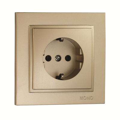 Mono Despina Titanyum Topraklı Priz Çerçeve Dahil