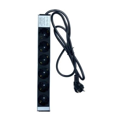 NE-AD 6'lı 1,5 Metre Kablolu Grup Priz Aluminyum Gövde 16A 250V 4000W