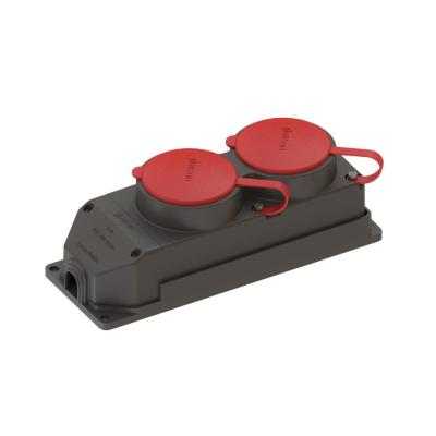 Ne-Ad Kauçuk İkili Grup Priz 3x25 Amper Trifaze 4009