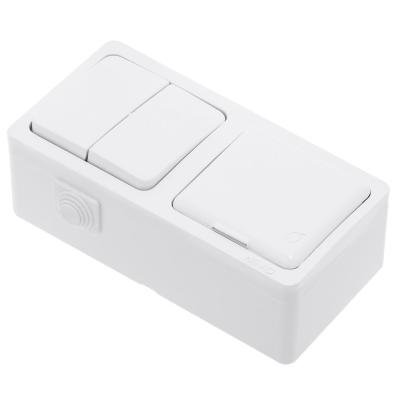 Ne-Ad Sıvaüstü Komitatör+Kapaklı Topraklı Priz 95-03-09