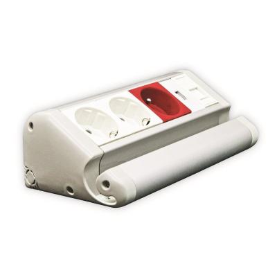 Ne-Ad Tezgah Altı Priz Kutusu 8 Modül 2 Priz+1 Ups+1 Usb Şarj+1 Data