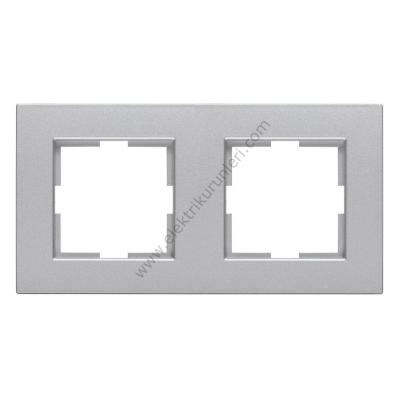 Viko Novella Gümüş İkili Çerçeve