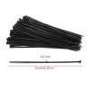 Çetsan 4,8x200 Siyah 20cm Kablo Bağı Plastik Cırt Kelepçe Toplayıcı-100 Adet