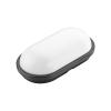 Horoz Aydos 15W Oval Siyah Led Nem Su Geçirmez Banyo Bahçe Modern Tavan Lambası Beyaz Işık 