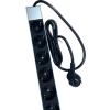 NE-AD 12'li 1,5 Metre Kablolu Grup Priz Aluminyum Gövde 16A 250V 4000W