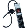 NE-AD 6'lı 1,5 Metre Kablolu Grup Priz Anahtarlı Aluminyum Gövde 16A 250V 4000W 