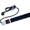 NE-AD 9'lu 1,5 Metre Kablolu Grup Priz Anahtarlı Aluminyum Gövde 16A 250V 4000W