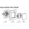 Viko Karre Krem Anahtar Çerçeve Dahil